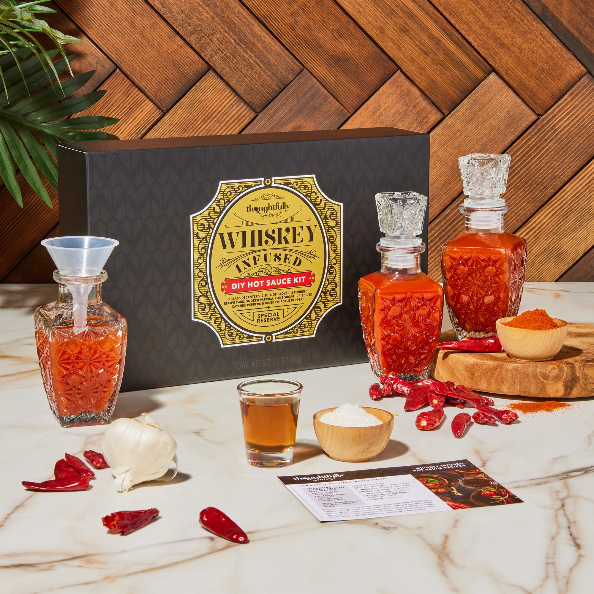 Make Your Own Whiskey Infused Hot Sauce DIY Gift Set