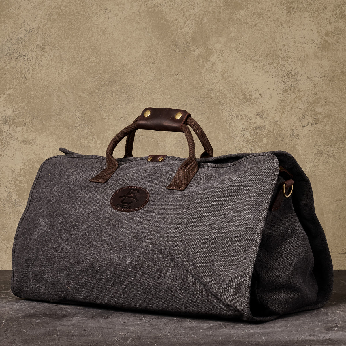 Personalized Weekender Duffel Bag - Dark Grey