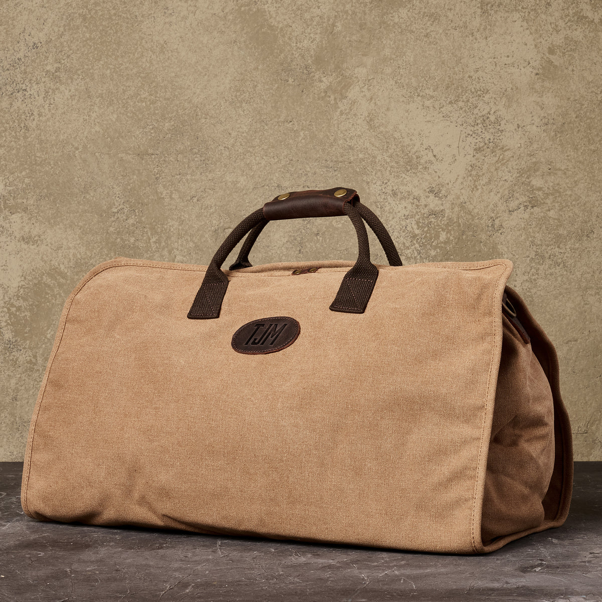 Personalized Weekender Duffel Bag - Taupe