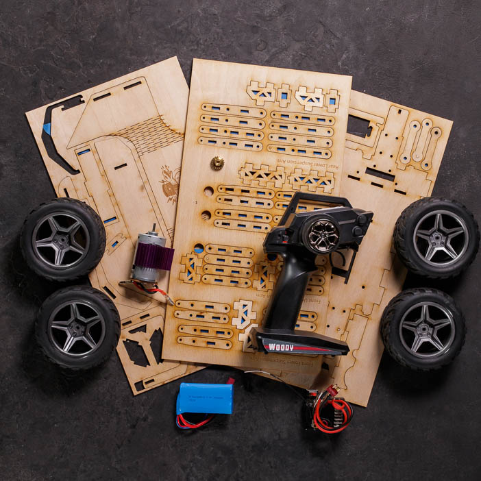 Wooden RC Car Kit