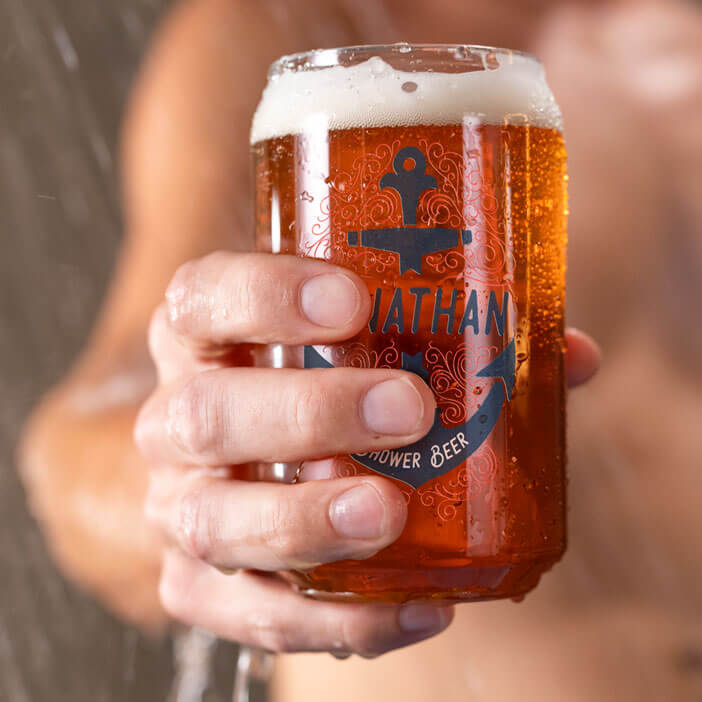 Personalized Shower Beer Can