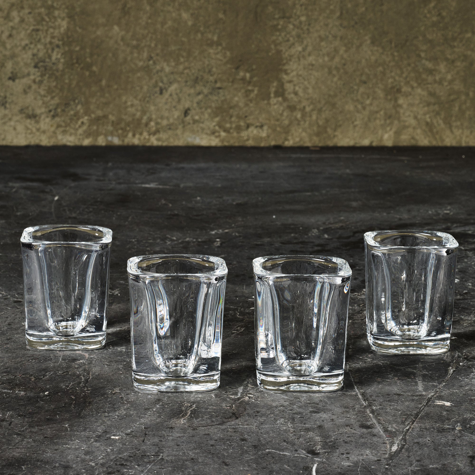 4 Square Shot Glasses