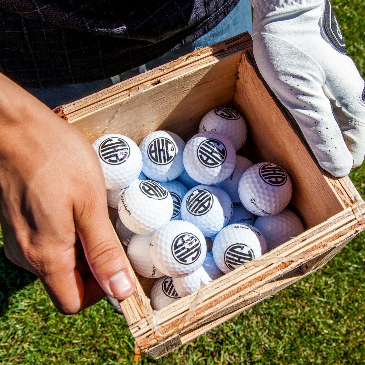 Personalized Golf Ball Mini Crate