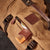 Personalized Backpack Duffel Bag - Tan Hide - Details