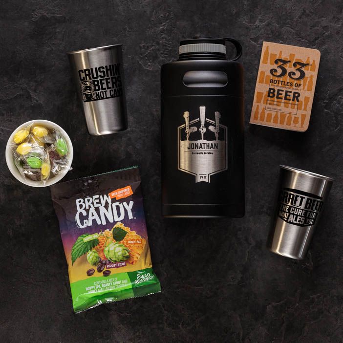 Personalized Growler Crate - Items Included